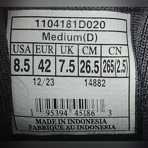 Brooks Ghost 16 Triple Black Running Shoes Sneakers Men's Size 8.5 - Picture 9 of 9